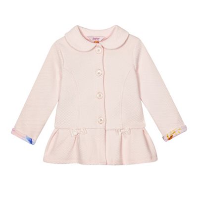 Girls' pink quilted jacket